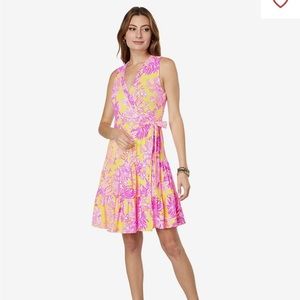 Lilly Pulitzer Folly Floral Wrap Dress; size large